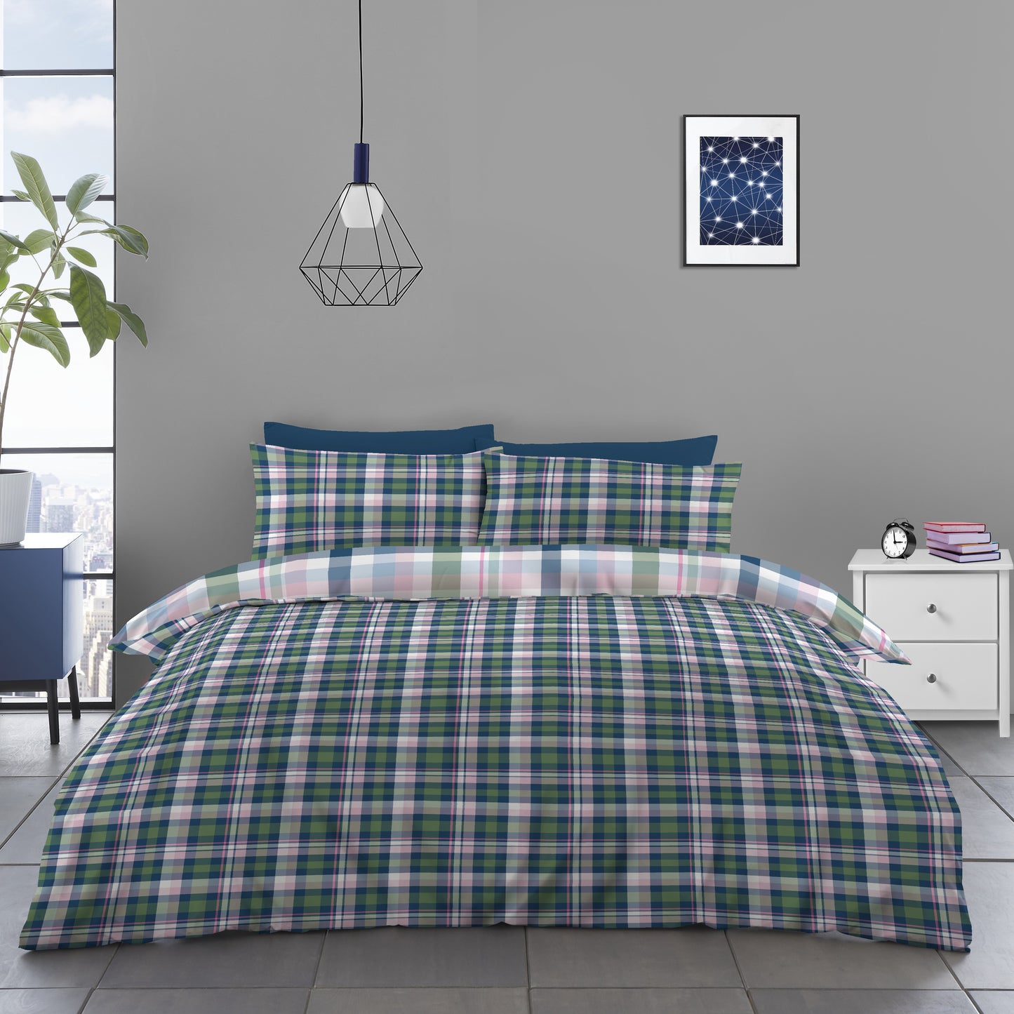 Bingley Check Duvet Cover Set