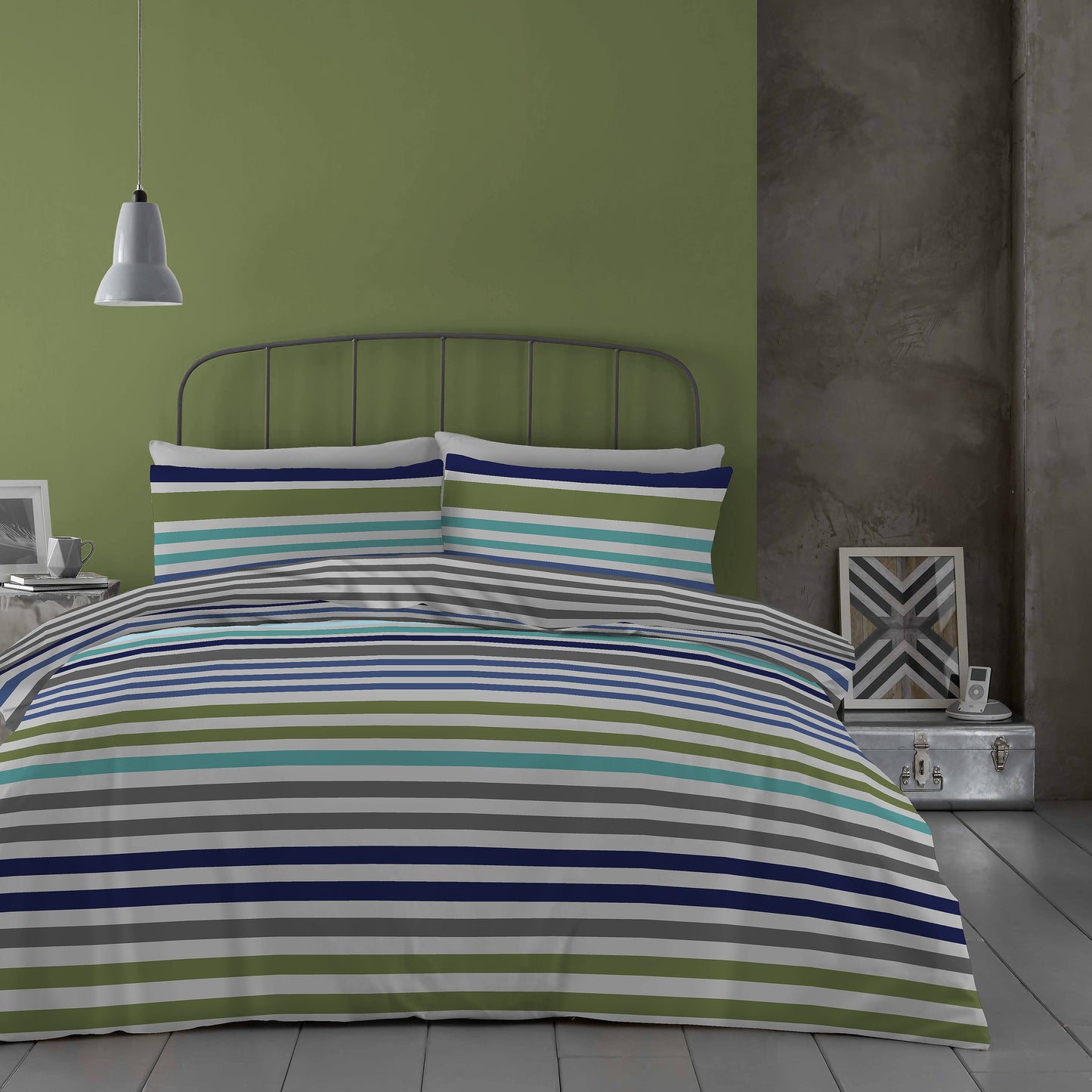 Miles Stripe Duvet Cover Set