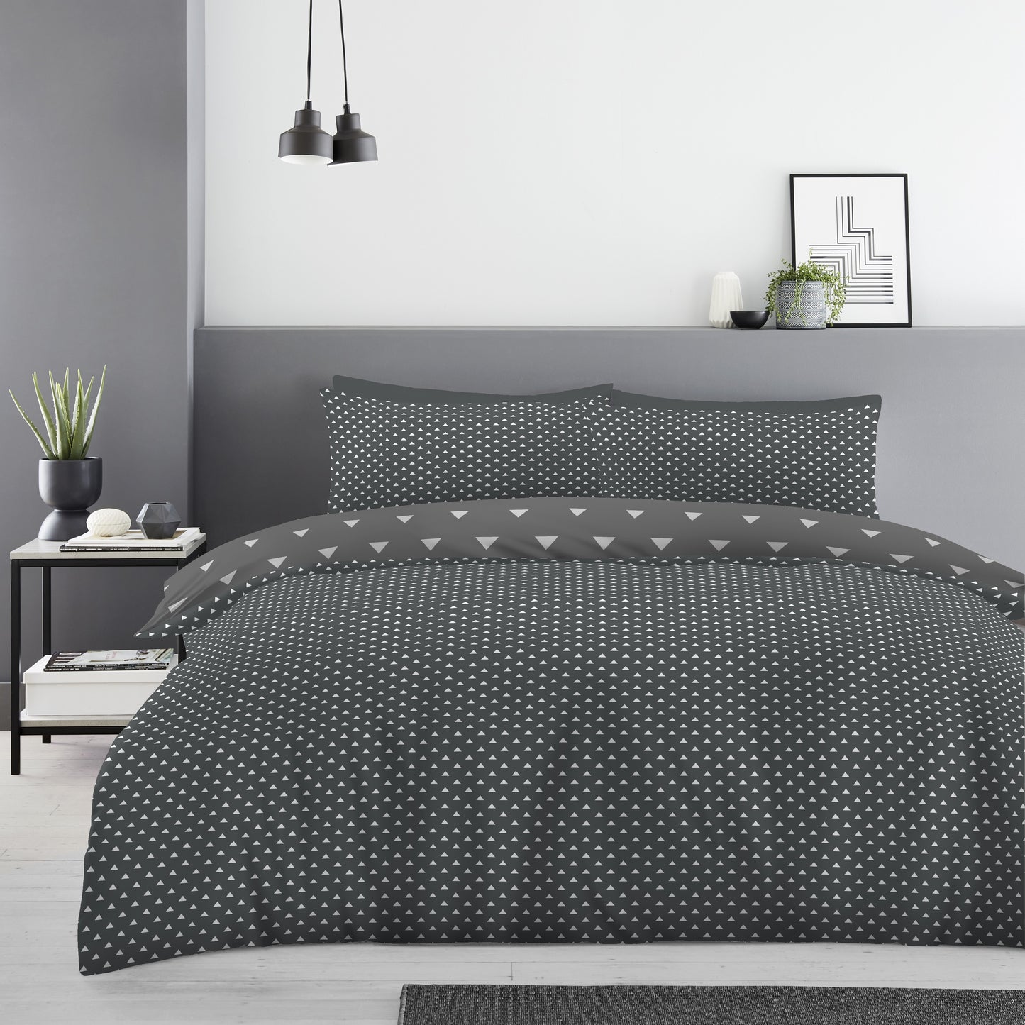 Ombre Triangle Duvet Cover Set
